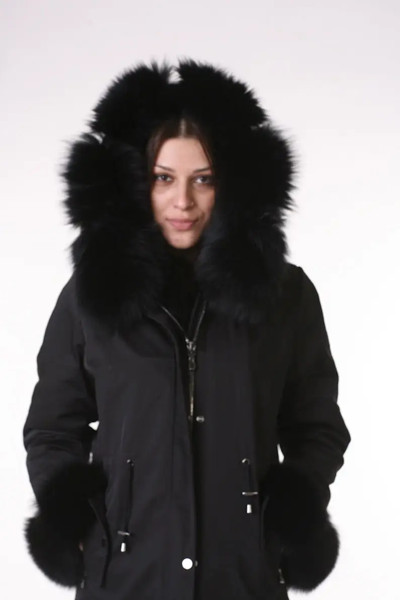 Fox Parka Fur Coat Women’s