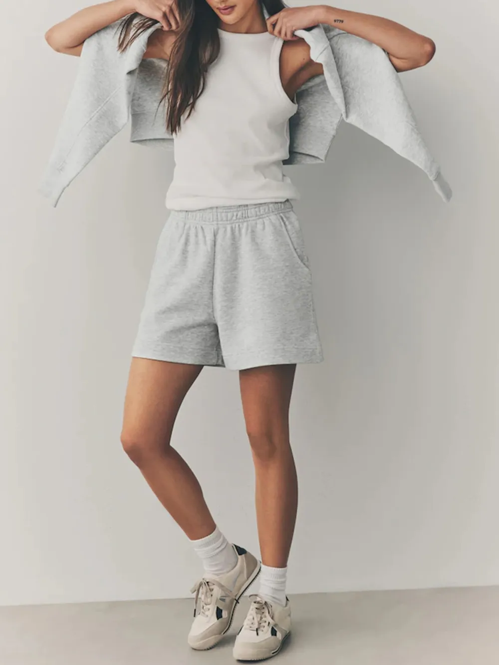 Classic Solid Color Loose Shorts