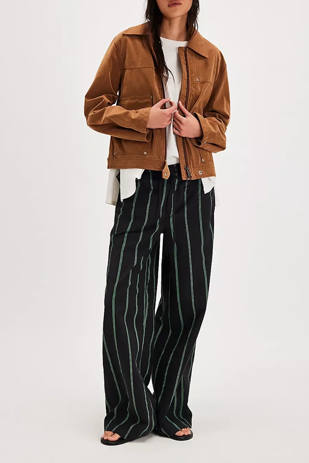 Striped Wide Leg Pants