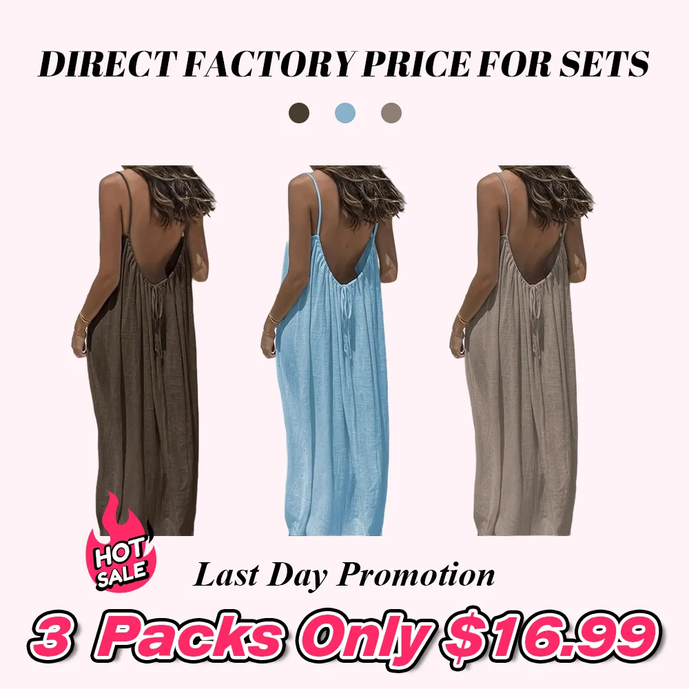 Women's Solid Color Cami Lounge Dress, Elegant Sleeveless Long Dress for Summer, Ladies Sleepwear for Indoor Wear
