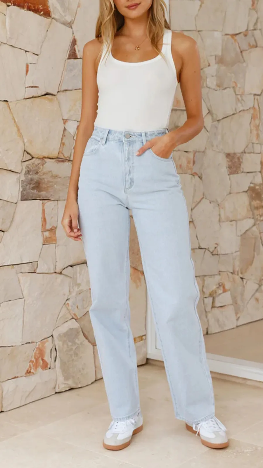 High Baggy Fit Jeans