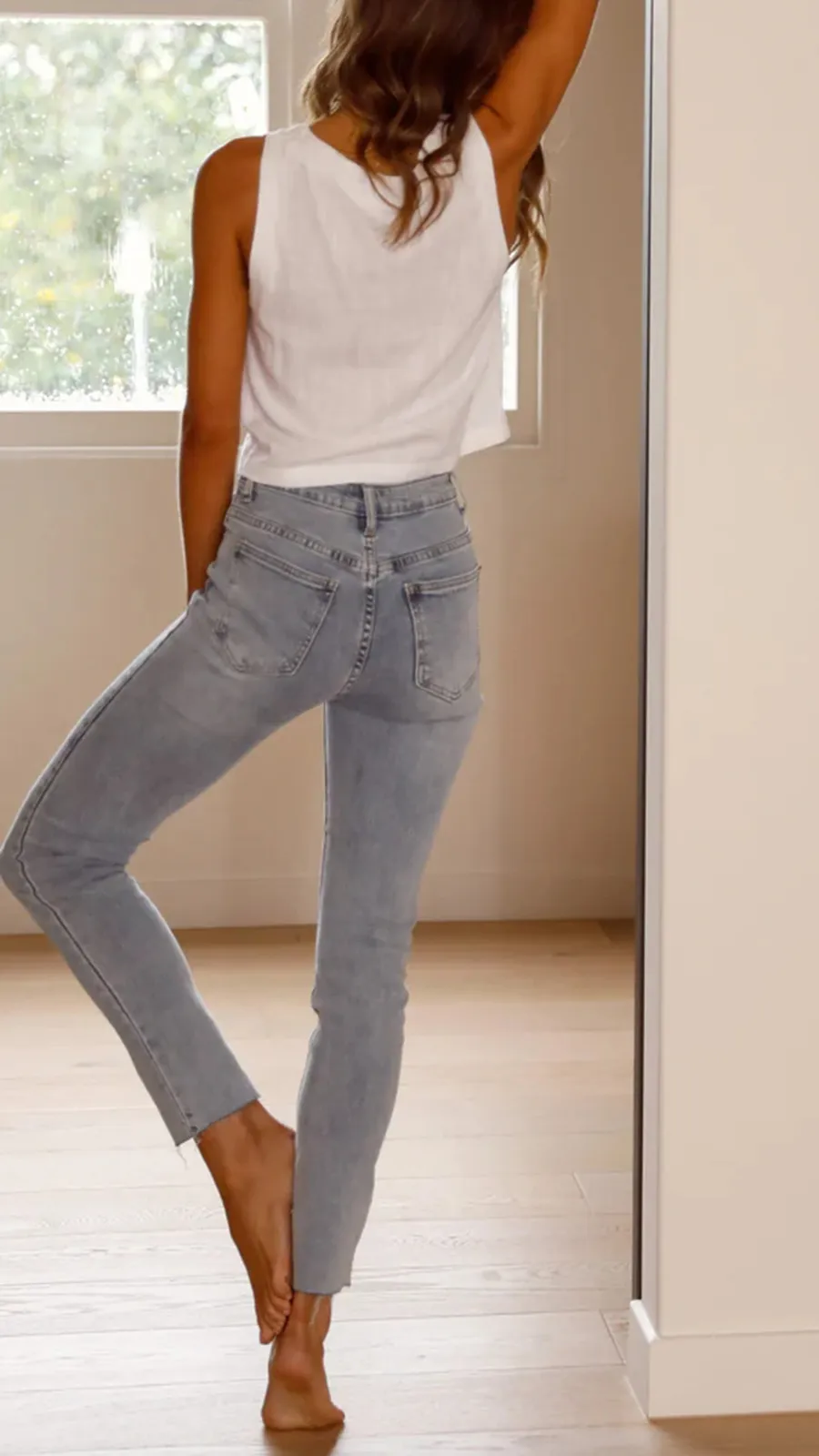Light-Colored Skinny Jeans