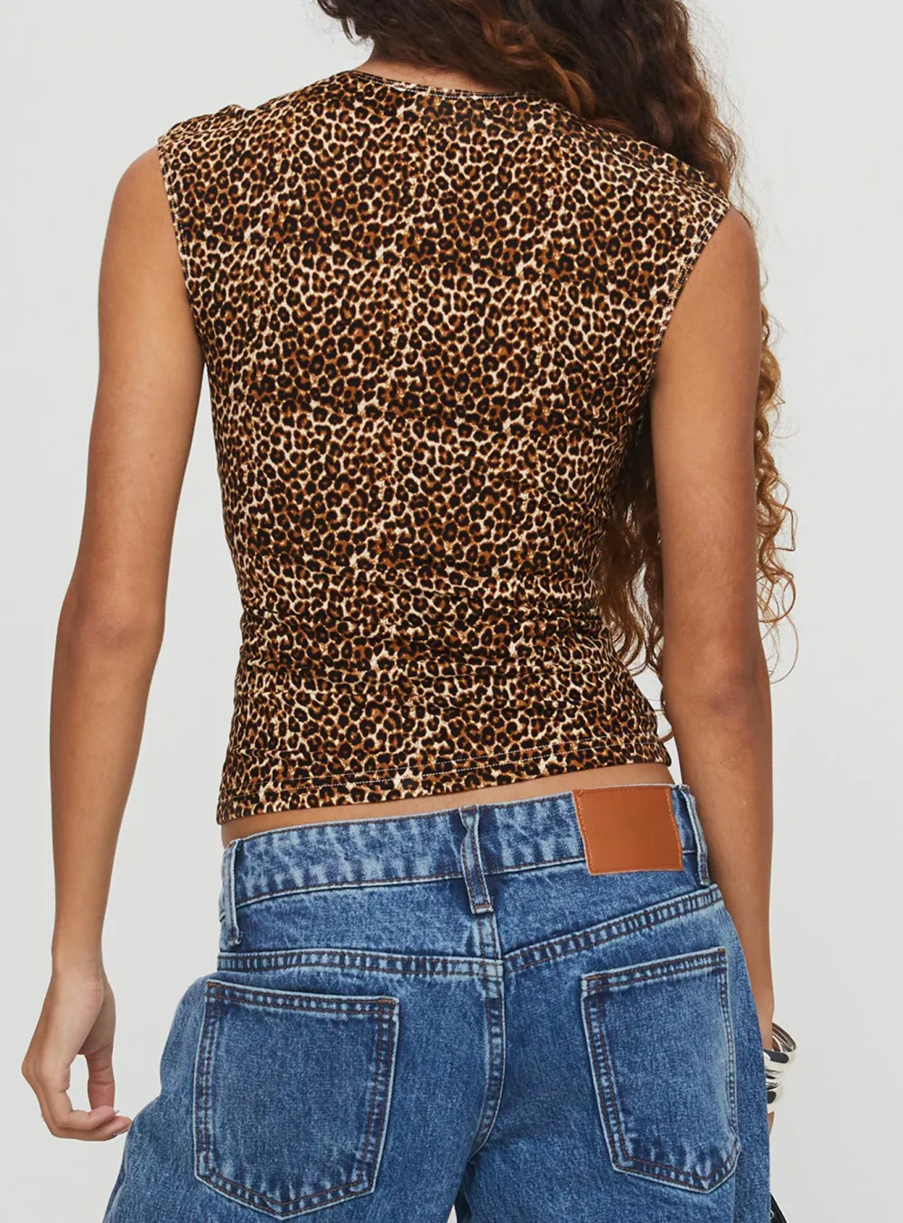 Leopard Print Sleeveless Top