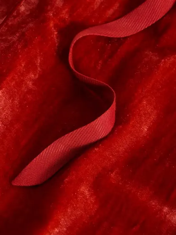 Wide Leg Velvet Trouser