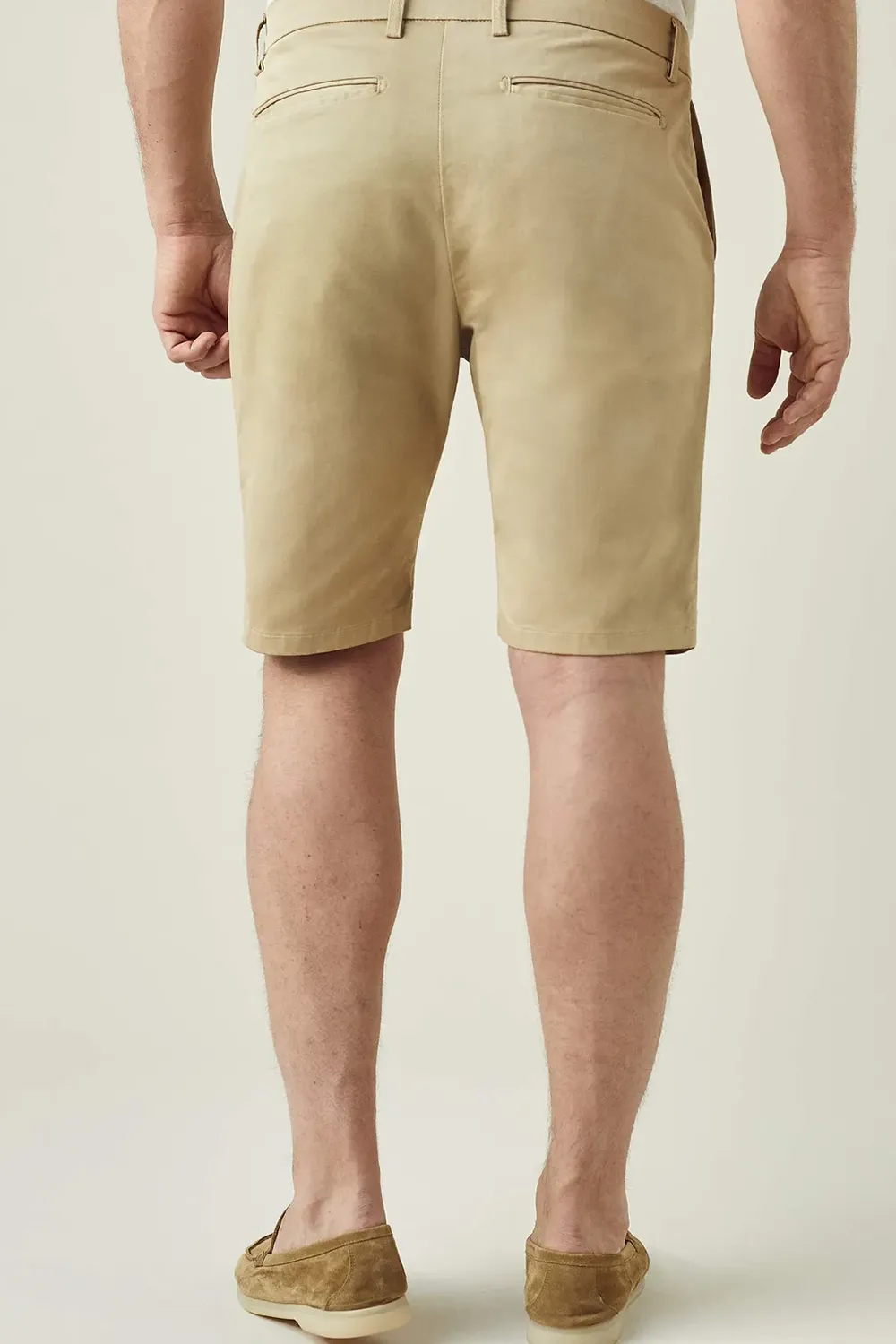 Belt Loops With Additional Central Belt Fastener Shorts