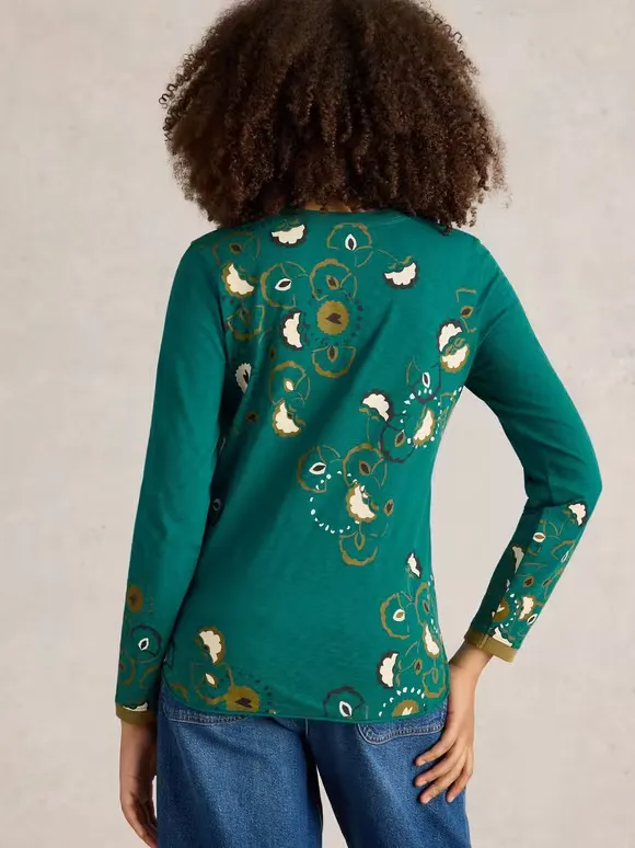 Crew Neck Art Graphic T-Shirt