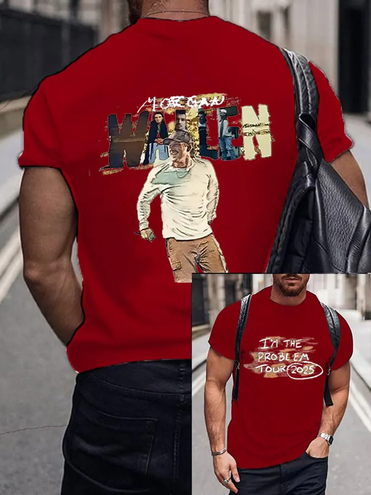 I'M The Problem Tour 2025 Double-Sided Printed Round-Neck Short-Sleeved T-Shirt