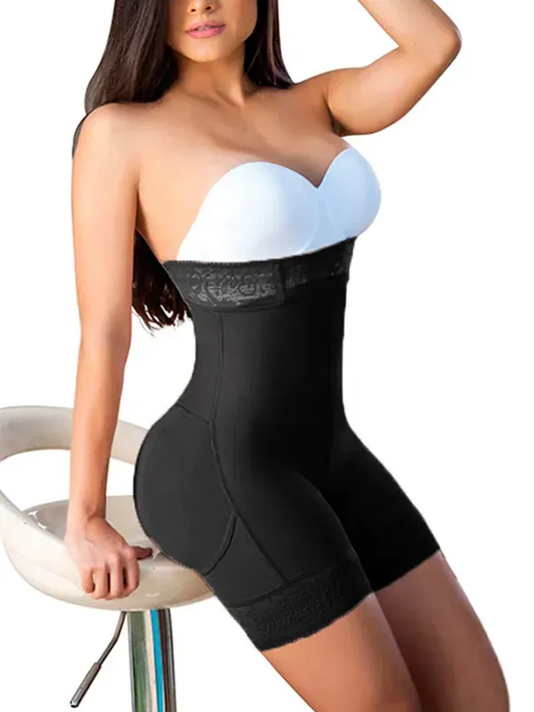 Women's High Waist Shorts Seamless Belly Press