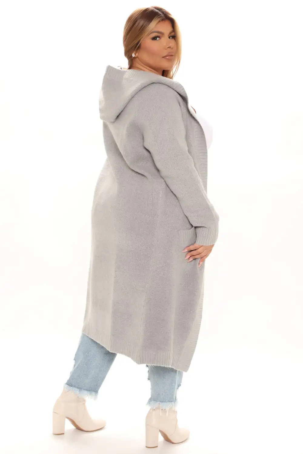 Dangerously Beautiful Solid Cardigan - Heather Grey