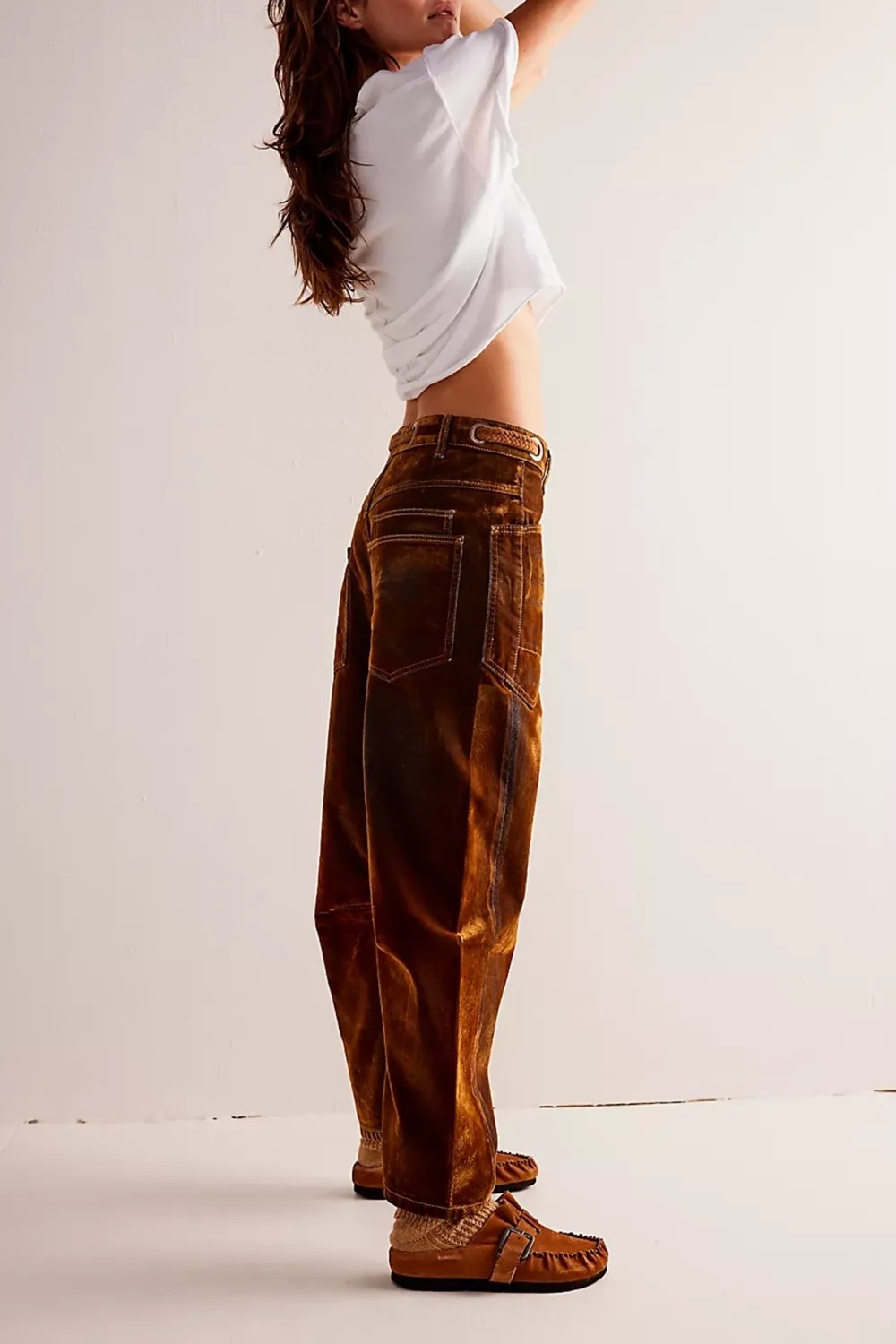Belted Wide Leg Pants