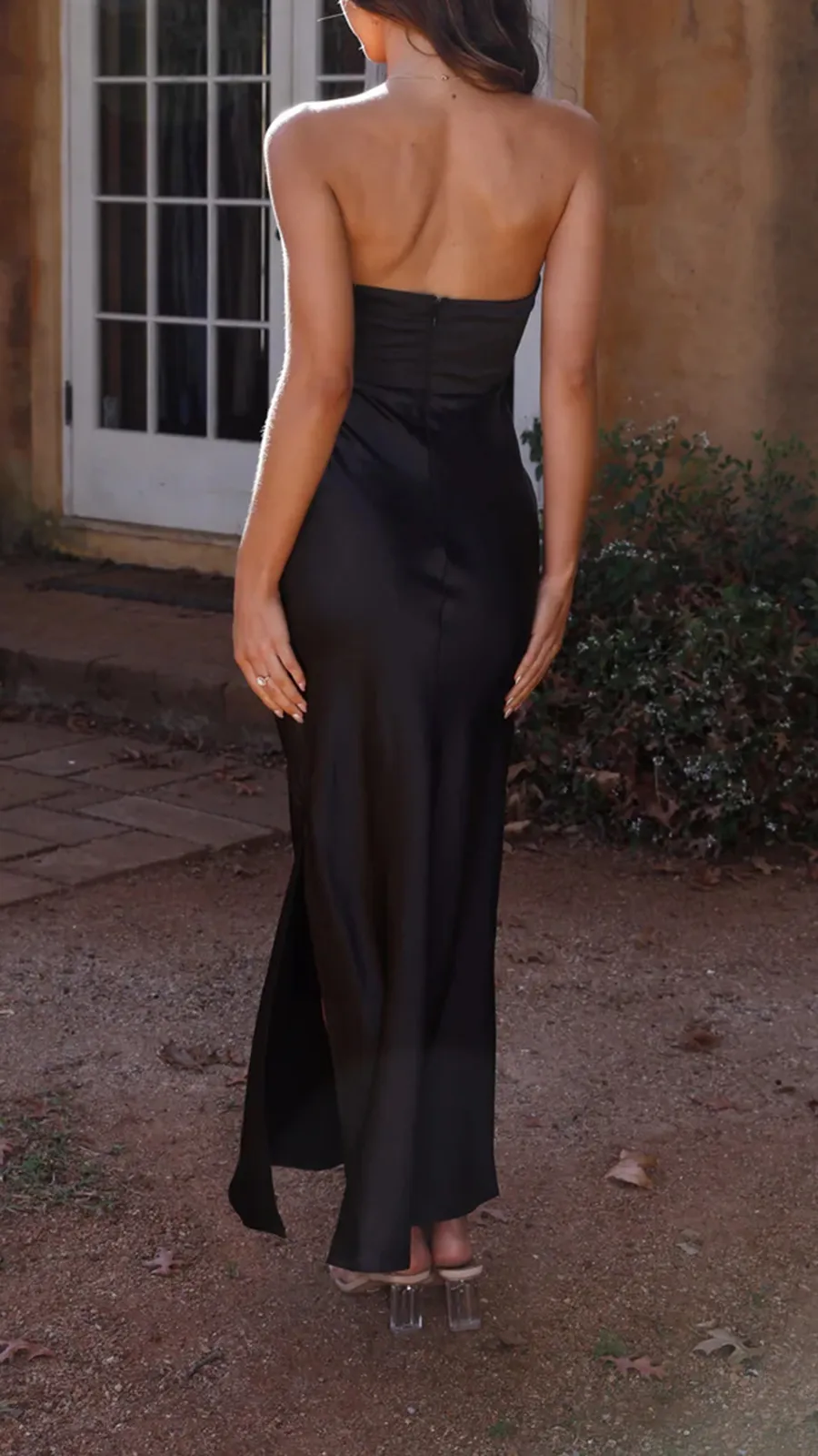 Strapless Design Dress