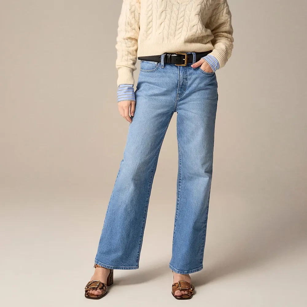 High-Rise Slim-Wide Jeans