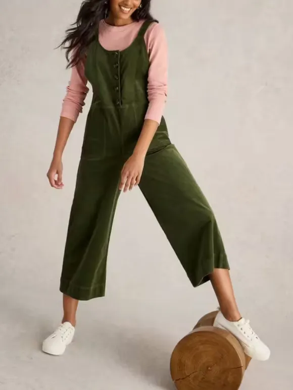 Scoop Neck Cord Dungaree
