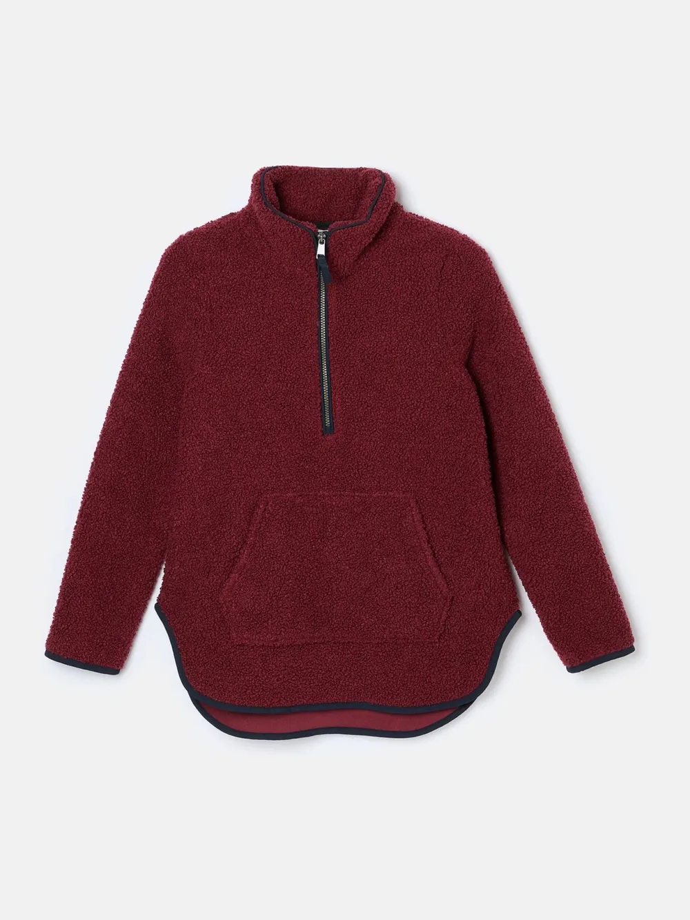 Regular Burgundy Quarter Zip Fleece