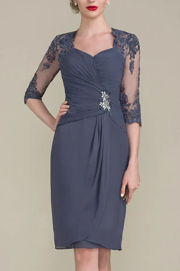 Waist Chiffon Simple Temperament Bridal Mother Dress