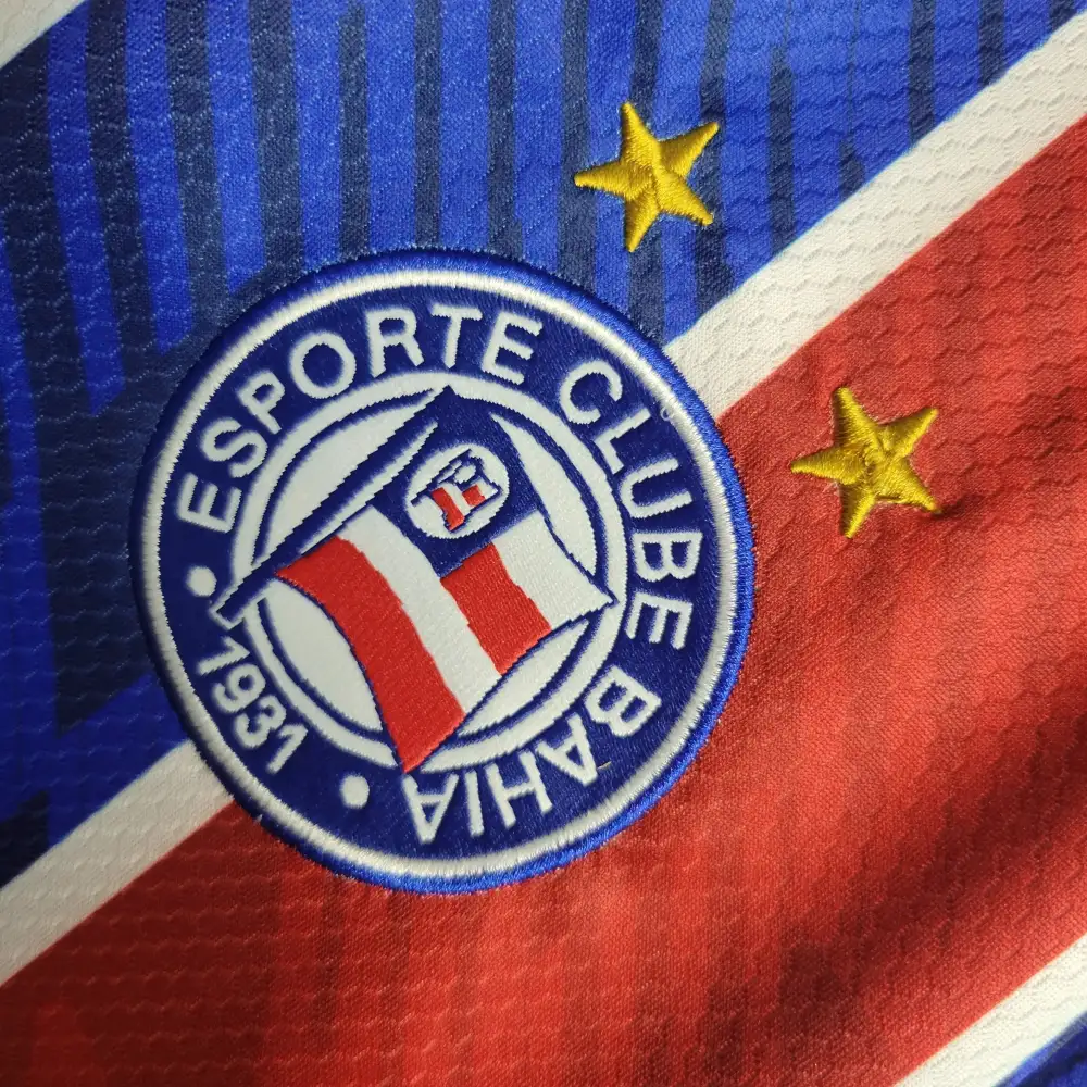 Camisa Bahia Away 23/24 Feminina - Azul e Vermelha