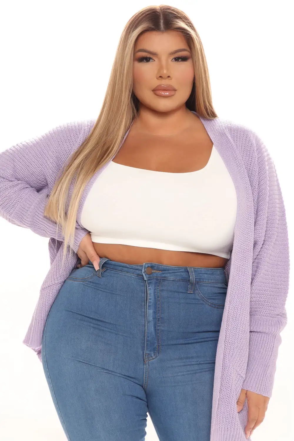 Just Go With It Cardigan - Lavender