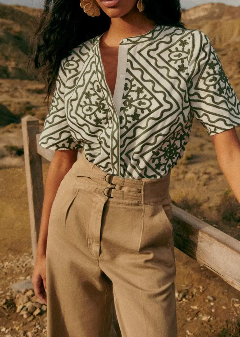 High Rise Straight Leg Pants