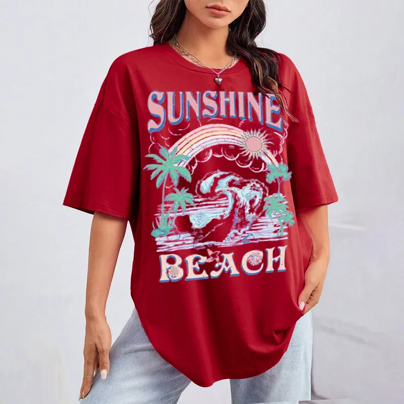 Beach Wave Sunshine - Inspired Pattern Tee