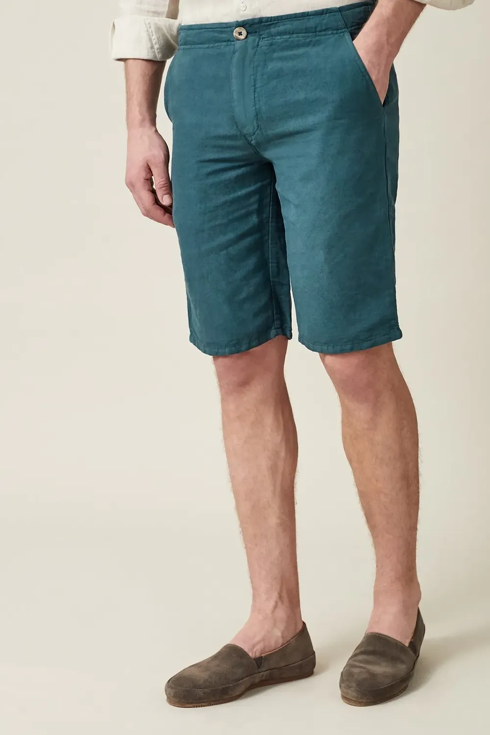 Contemporary Styled Button Shorts