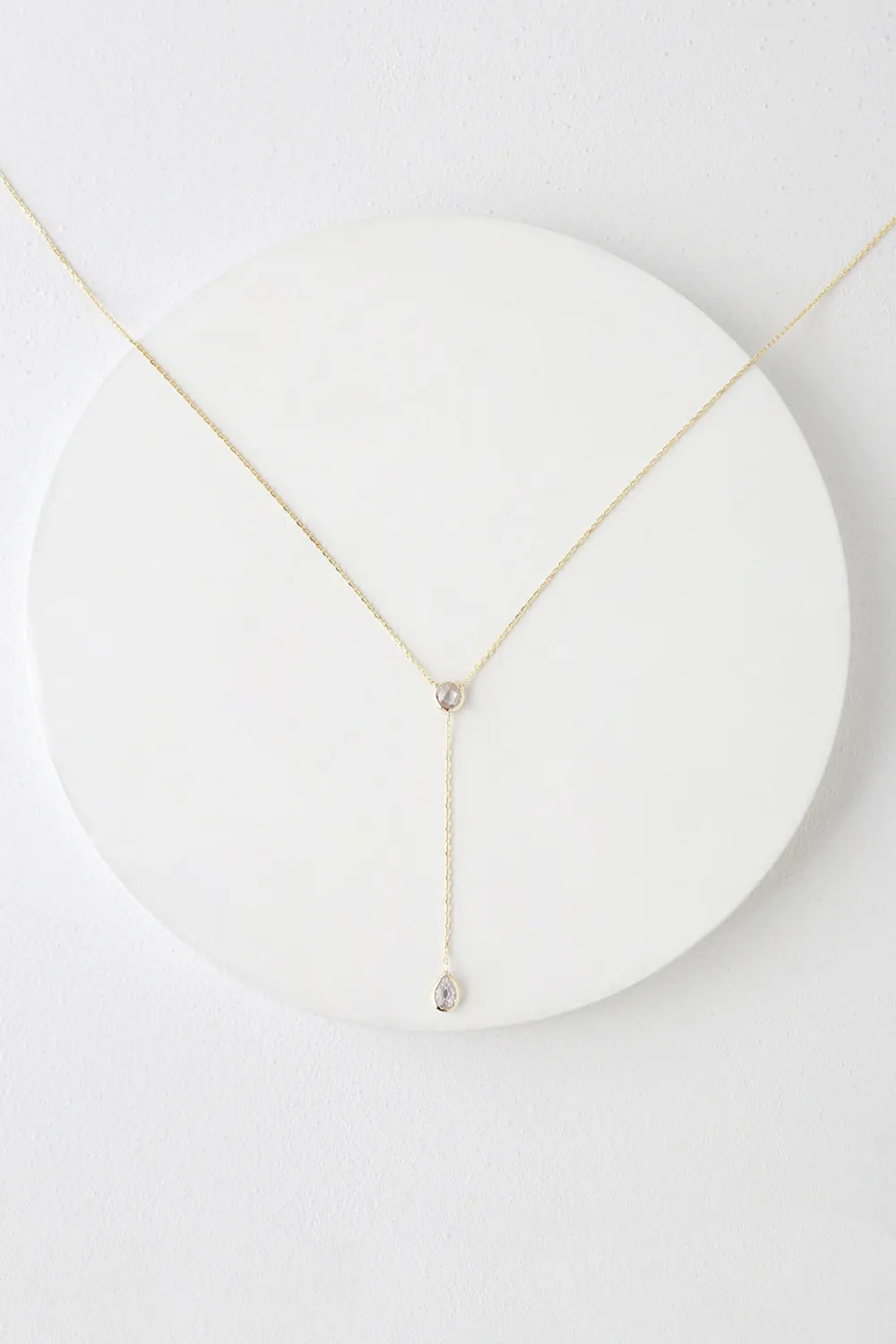 Elegant Vintage Crystal Long Pendant Necklace