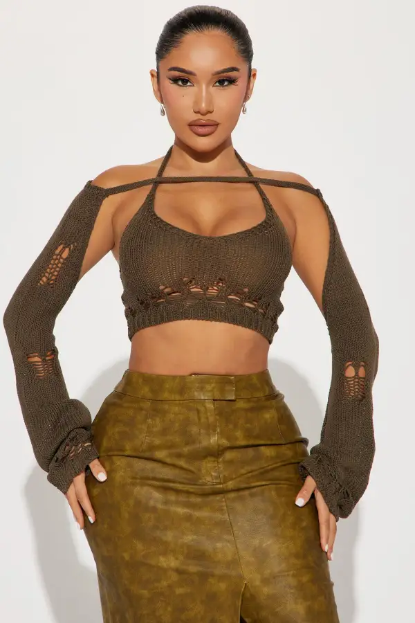 Inquires Only Sweater Set - Olive