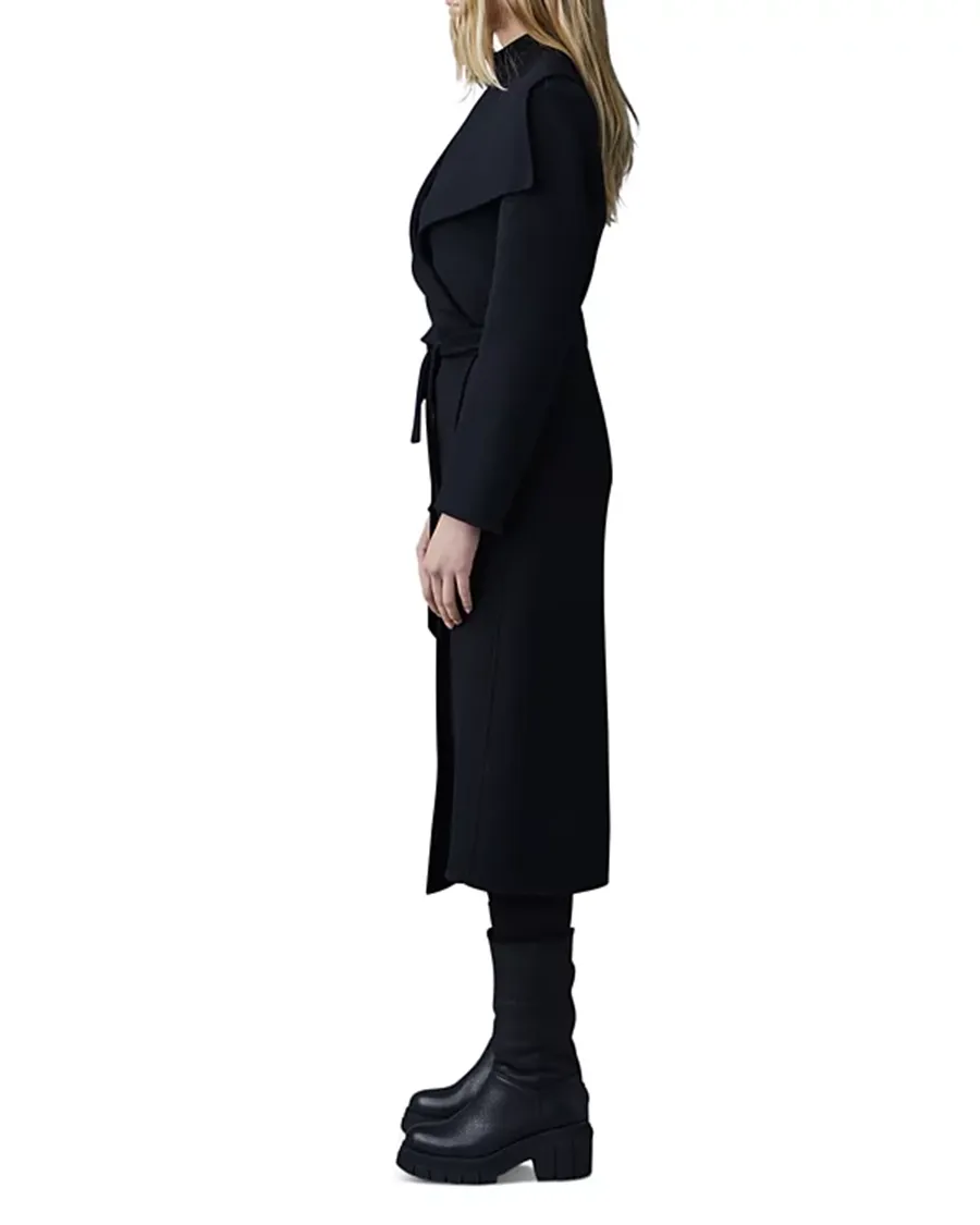 Elegant Style Lightweight Wrap Wool Coat