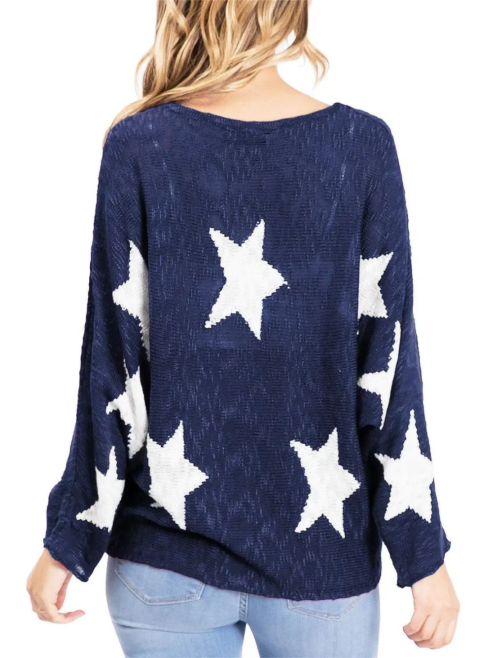 Star Long Sleeve Knit Top