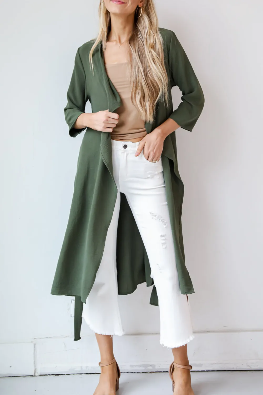 Adventuring Cutie Olive Kimono