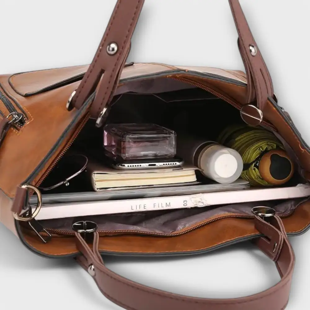 Textured Suede Handbag