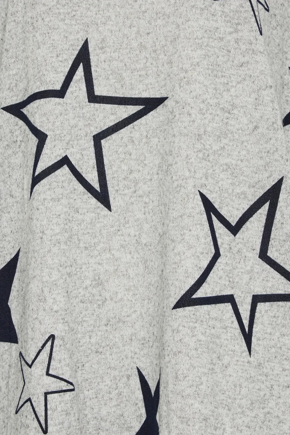 LTS Tall Grey Star Print Drop Shoulder Jumper