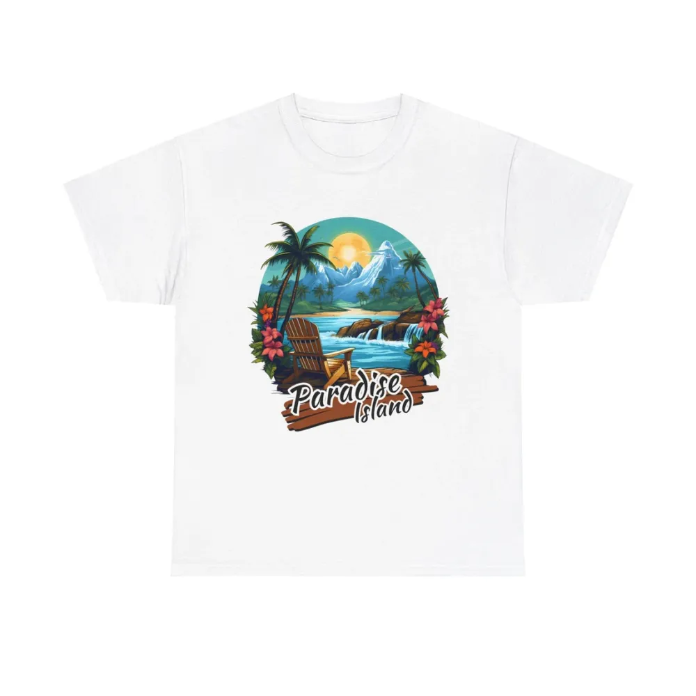 Paradise Island Scenic Graphic Tee