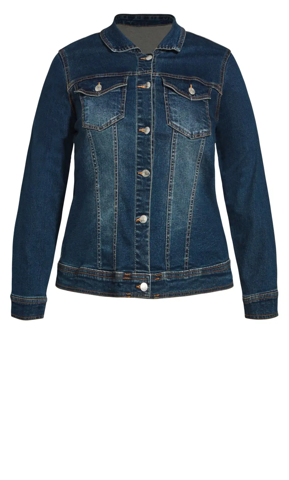 Evans Dark Blue Wash Denim Jacket