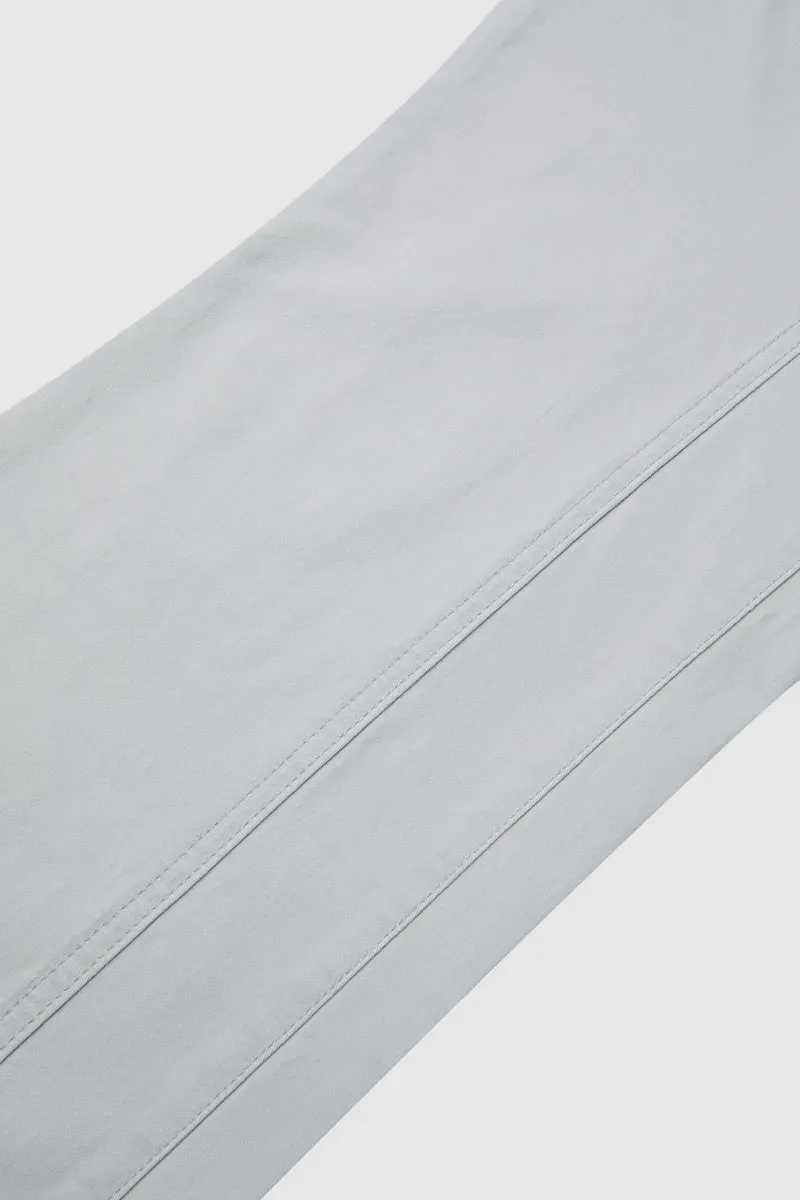 Zip Fly Mid Waist Straight Leg Pants