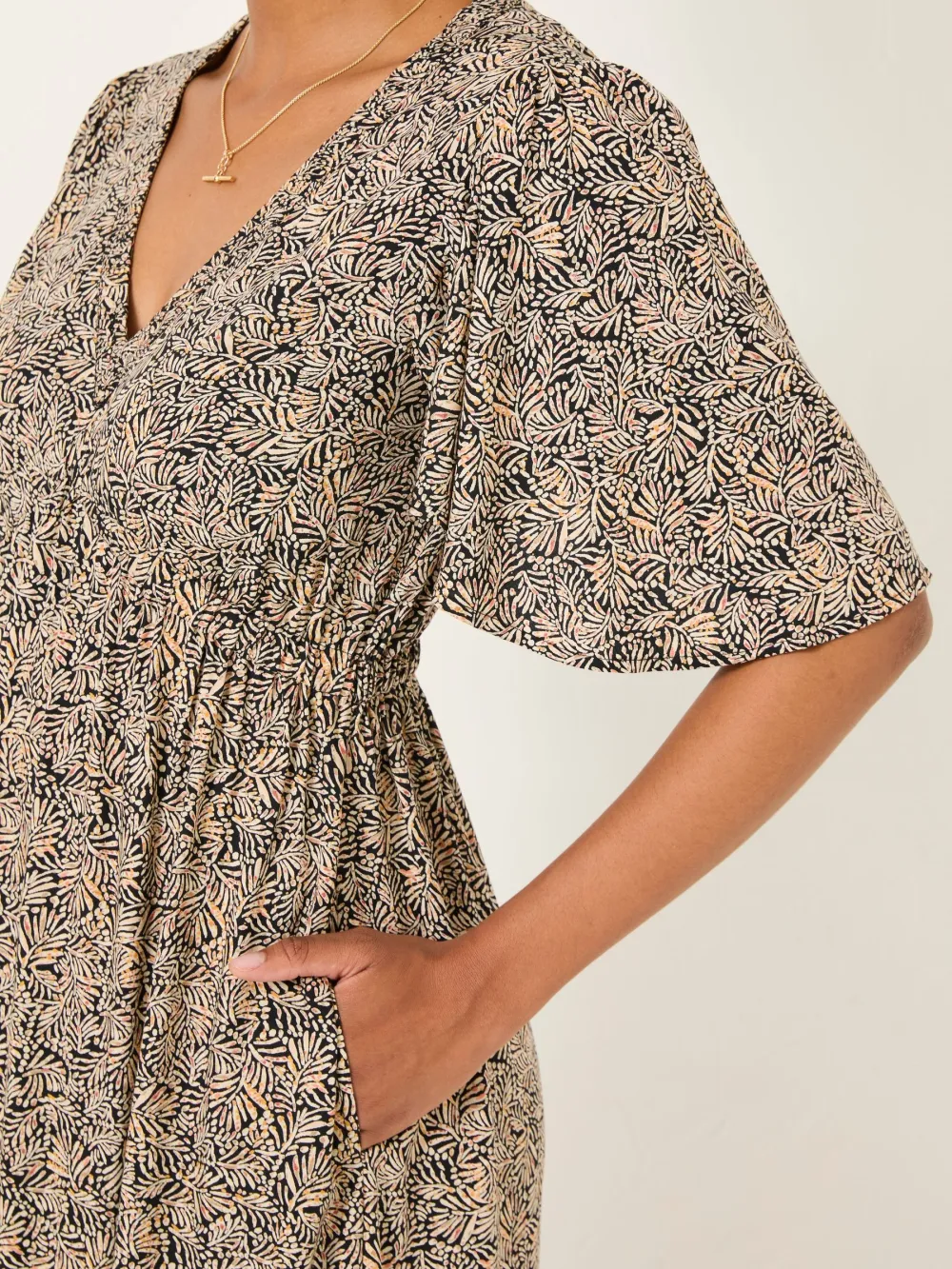 Black Grace Midi Dress