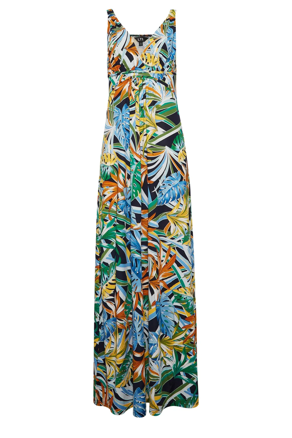 LTS Tall Green Palm Leaf Print Maxi Dress