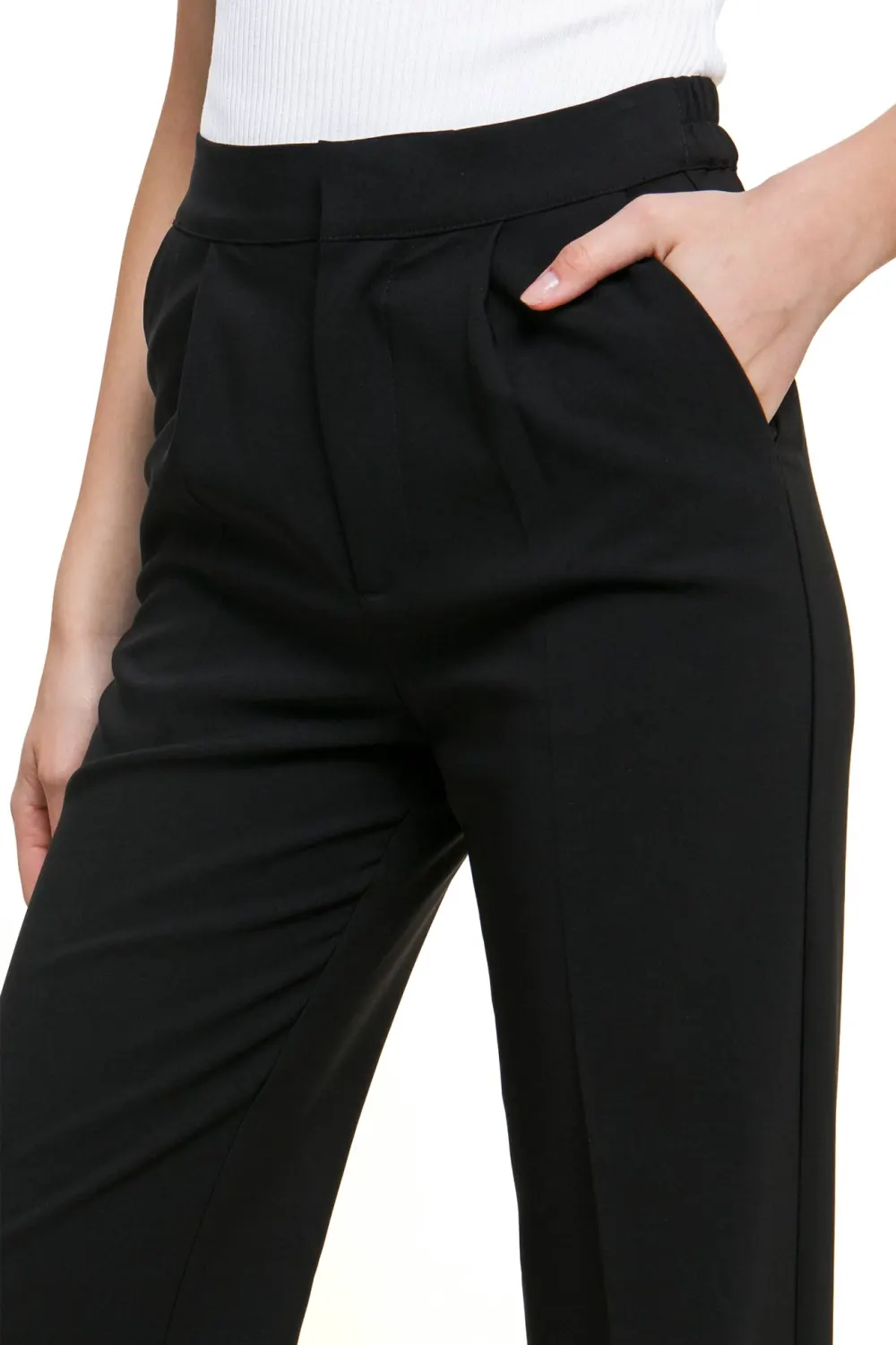High Rise Wide Leg Pants