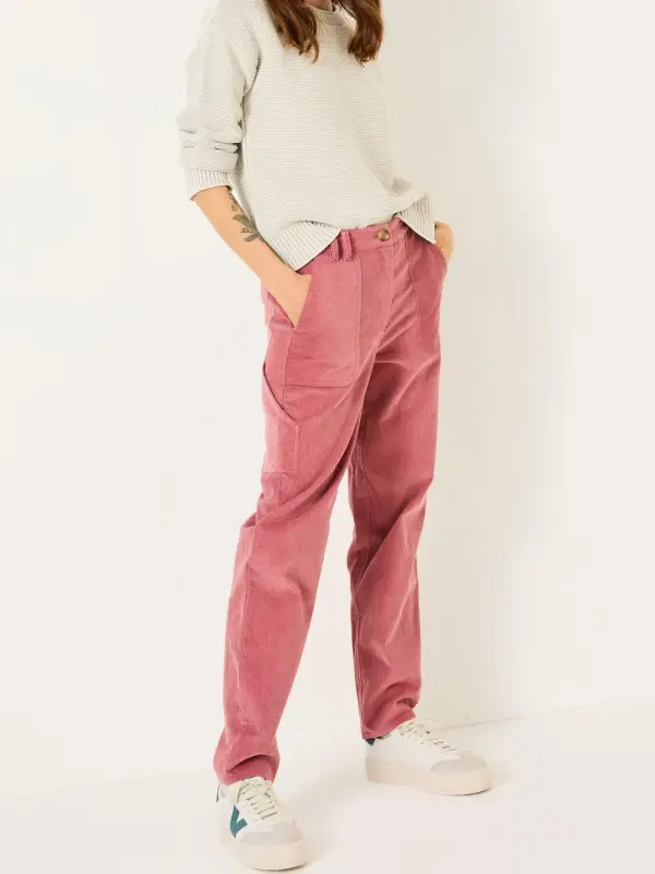 Blush Pink Cord Trousers