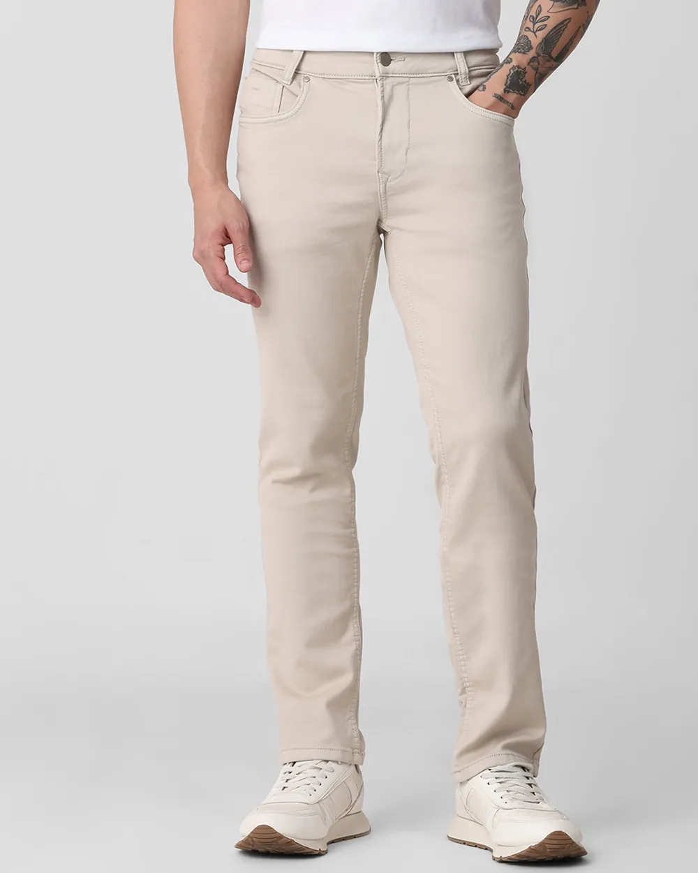 Classic Versatile And Comfortable Straight Stone Jeans