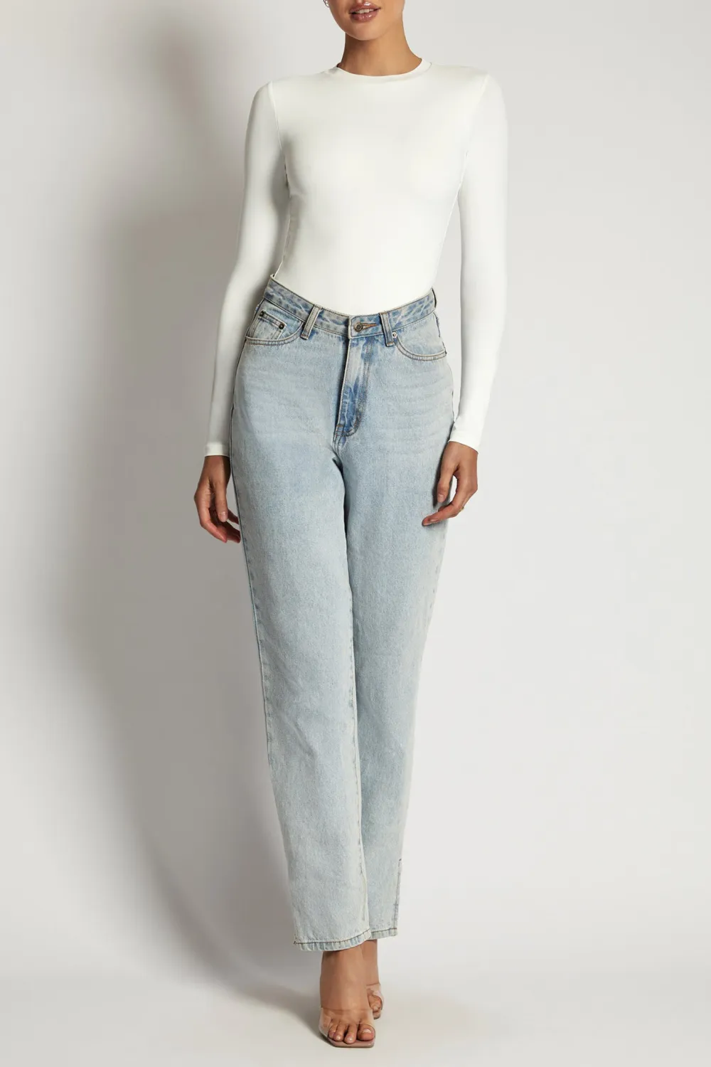 Long Sleeve Crew Neck Bodysuit