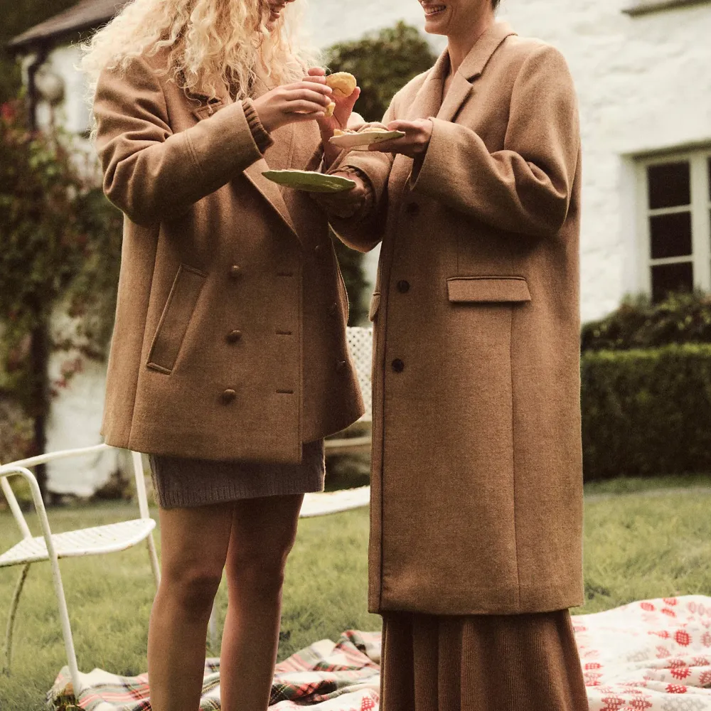 Wool-Blend Melton Topcoats