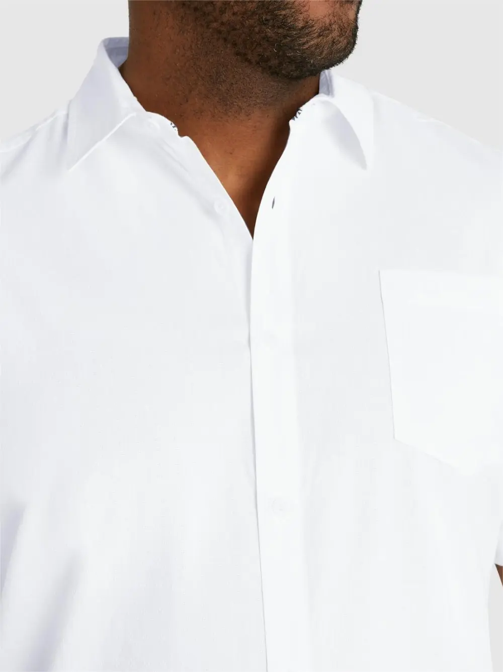 WHITE TEXTURED SHIRT