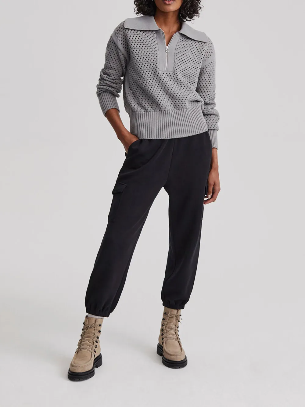 Mid-Waist Casual Pant