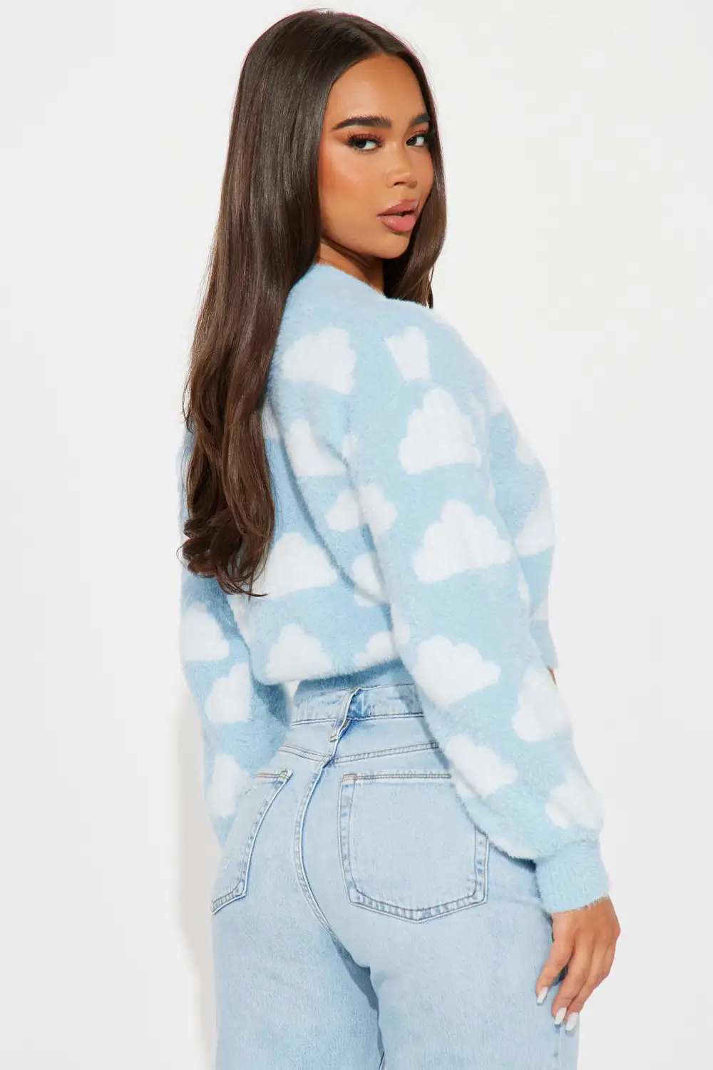 Always Sky High Cardigan - Blue/combo