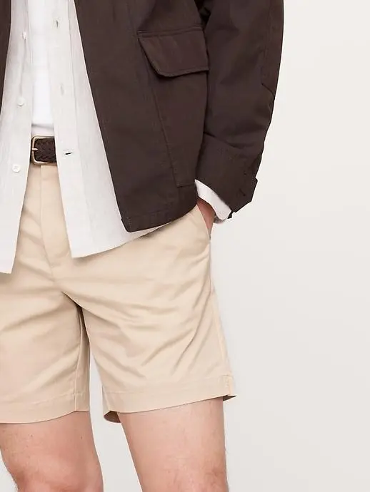 Men's Casual Mid-Rise Cotton Shorts