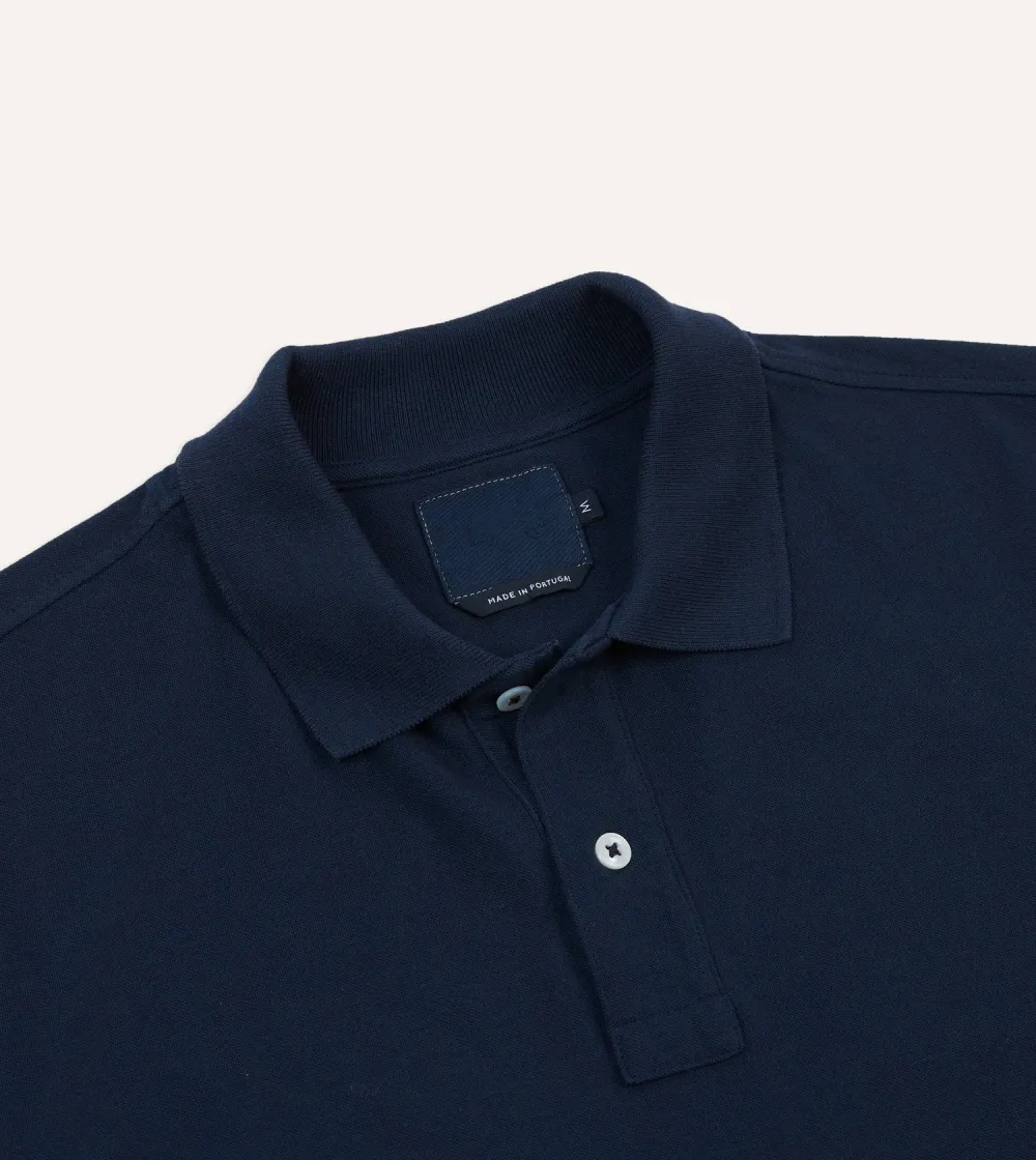 Navy Blue Classic Short Sleeve Polo Shirt
