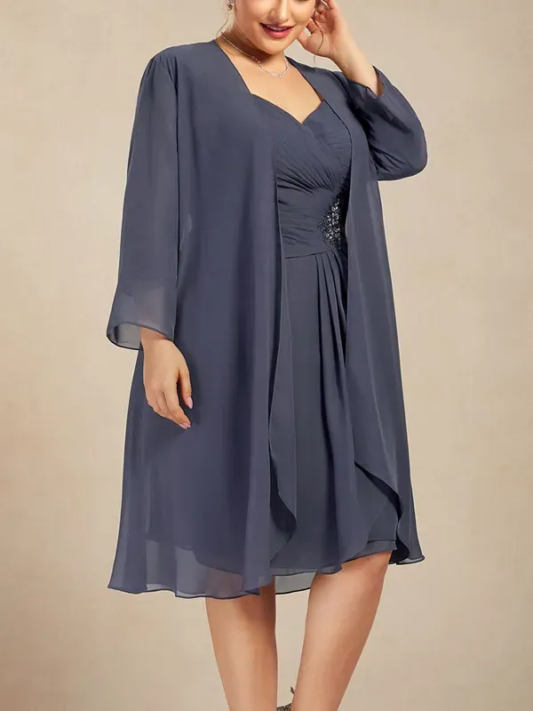 Waist Chiffon Simple Temperament Bridal Mother Dress