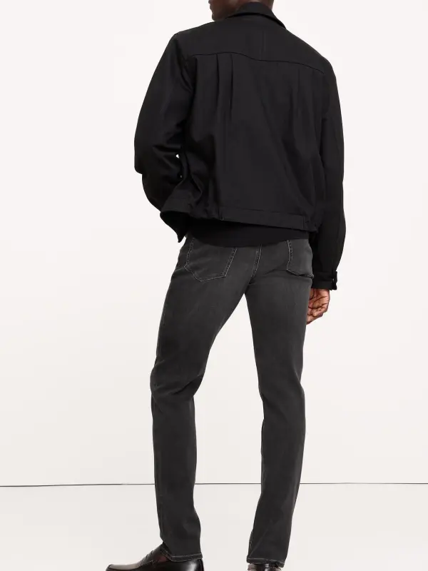 Slim Fit Dark Gray Wash Stretch Fiber Men's Shorts