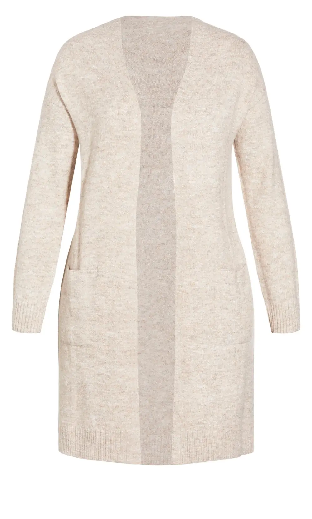 Evans Neutral Brown Longline Lounge Cardigan
