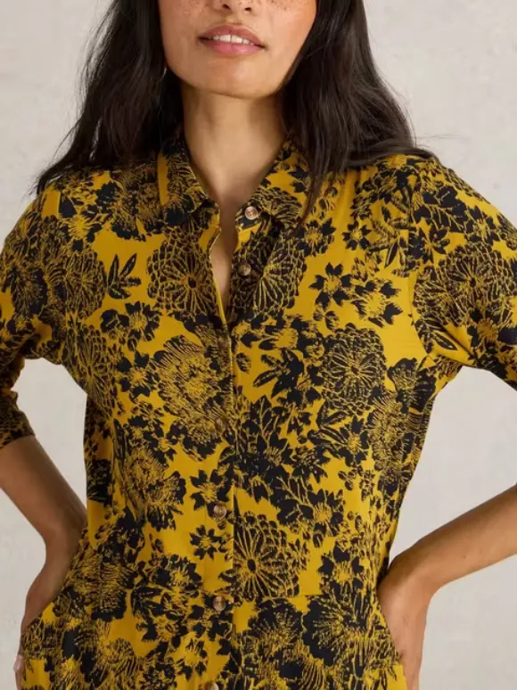 Maxi Jersey Shirt Dress